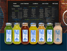 Tablet Screenshot of bluetreejuice.com